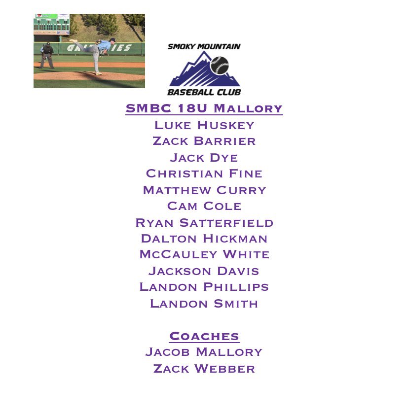 APPYATHLETICS's tweet photo. Excited to release coaches and rosters for 18U this fall! Younger ages coming! Schedule will release soon #Gosmokes https://t.co/PqOOEaLgUc