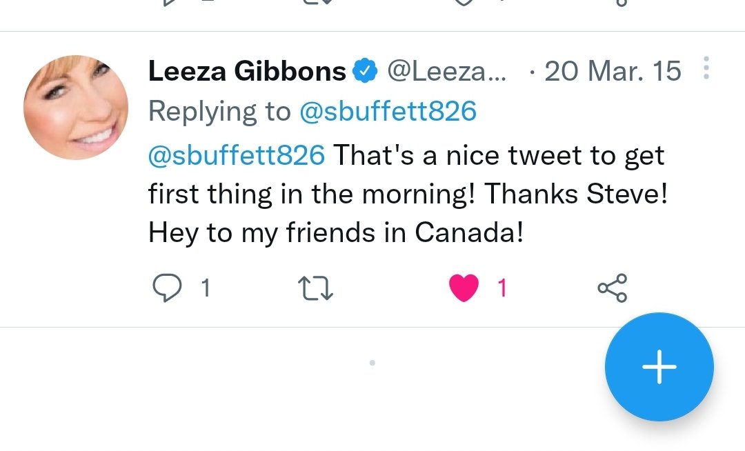 sbuffett826's tweet photo. @sherriontherock I did have Leeza gibbons mention me back in 2015 when celebrity apprentice was a thing lol. It is her real account, I doubled checked. https://t.co/ypyLfaeIM6