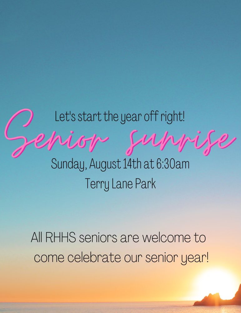 Hey Seniors! Check it out! 🌅