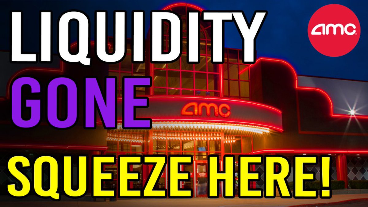 Thomas_james_1's tweet photo. LIQUIDITY IS GONE! SQUEEZE IS HERE! - AMC Stock Short Squeeze Update https://t.co/7RN8y3BanG via @YouTube - #amc $amc #gme $gme #AMC #AMCSTRONG #AMCNEVERLEAVING https://t.co/45M91XVh2O