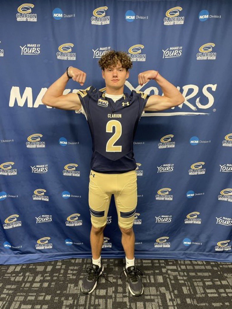 johnsabo_2's tweet photo. Thank you to @RaymondMonica3 and @ClarionFootball for the visit! https://t.co/KDHhZ4teXg