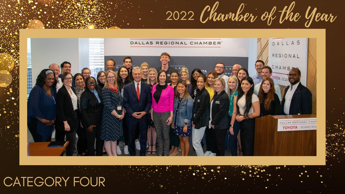 ACCEHQ's tweet image. And finally, the Category Four Chamber of the Year is Dallas Regional Chamber! @DRC #ACCE22