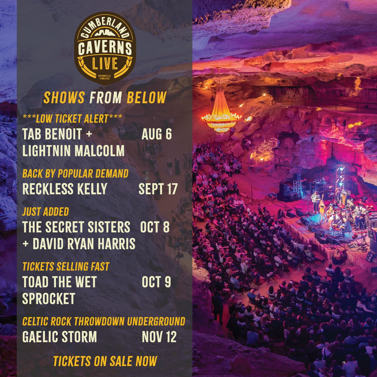 Cumberland Caverns Live tweet media