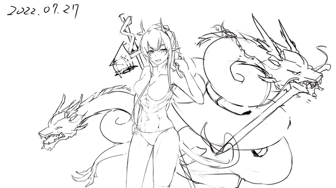 おはようございます。
次はリィン描くぞ〜😎 
