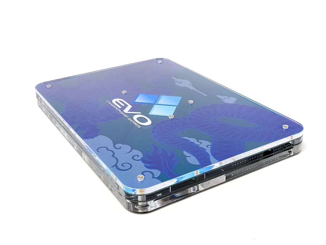 MarkMan23's tweet image. AVAILABLE FOR PREORDER NOW! The @ArcadeParts Paradise Arcade x Evo MPRESS! 

Limited quantities available: paradisearcadeshop.com/products/evo-c…

Will ship after #Evo2022 weekend.