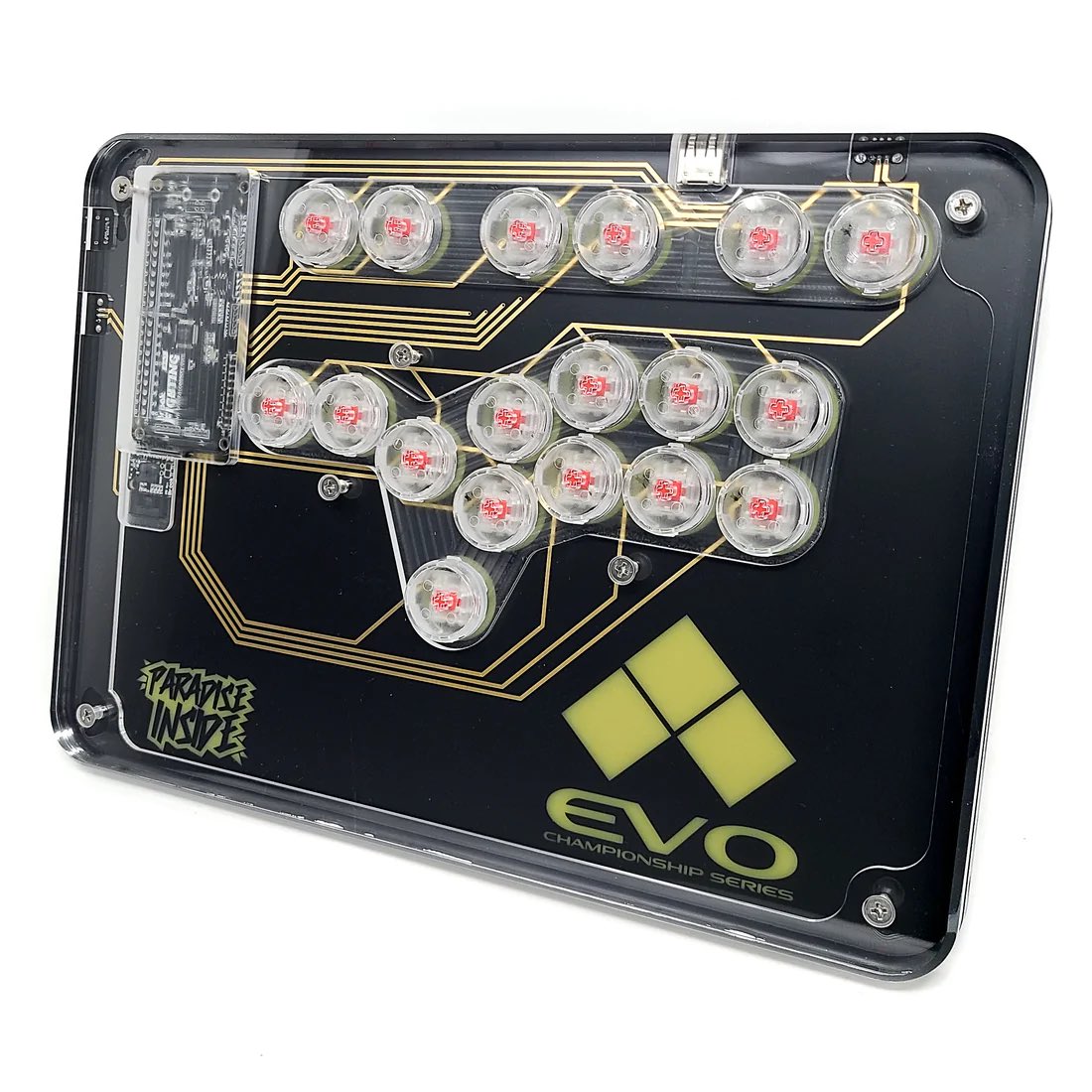 MarkMan23's tweet image. AVAILABLE FOR PREORDER NOW! The @ArcadeParts Paradise Arcade x Evo MPRESS! 

Limited quantities available: paradisearcadeshop.com/products/evo-c…

Will ship after #Evo2022 weekend.