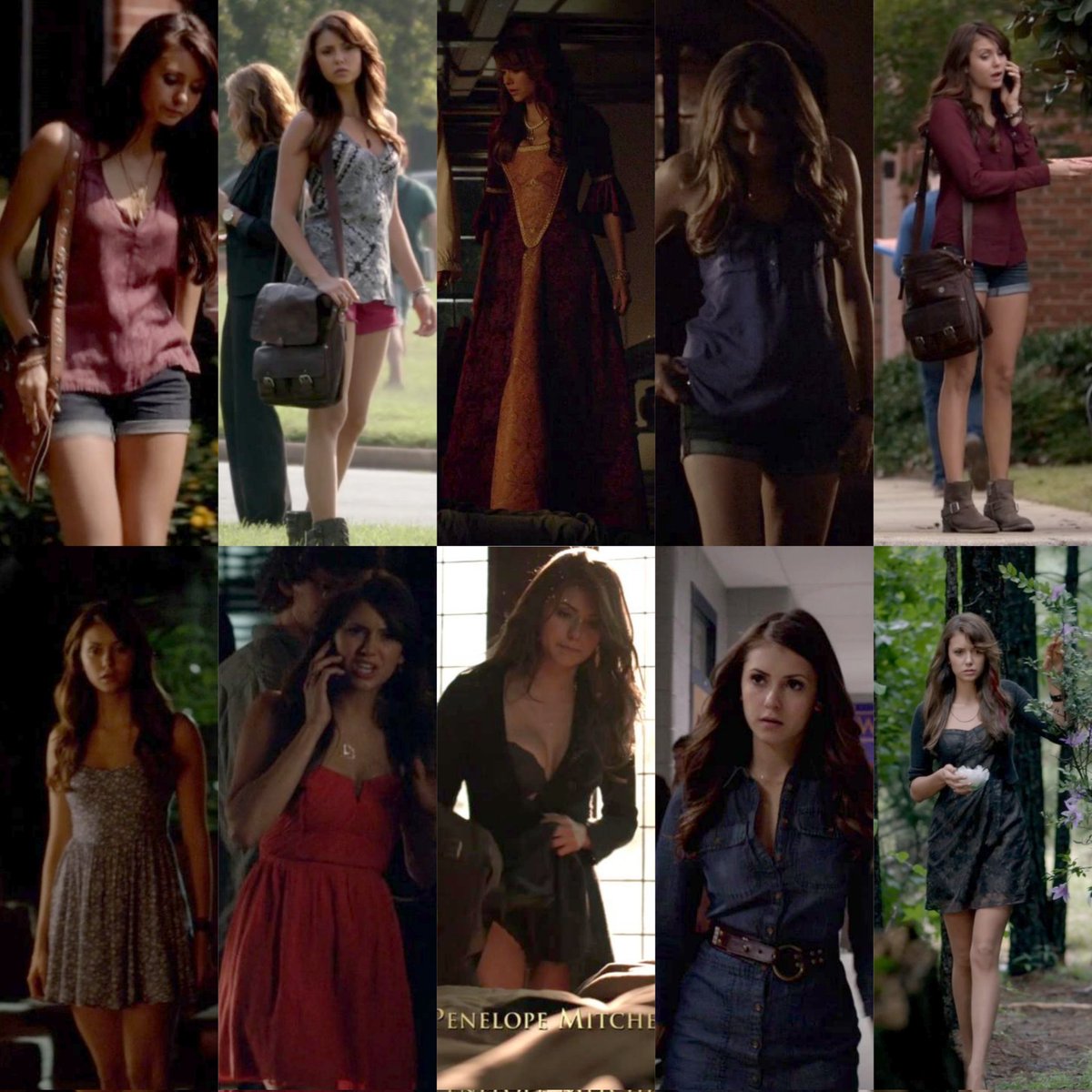 elena gilbert season 5 outfits♡