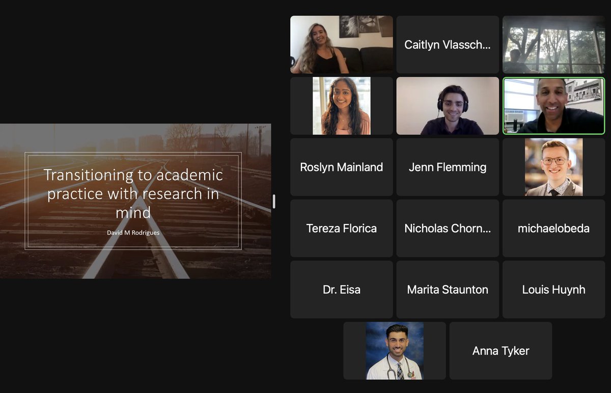 We are having a great night at the Queen's IM (@queensuim) annual manuscript writing workshop. 

Learning a lot from this all-star lineup:
<a href="/jgordonboyd/">J Gordon Boyd</a> 
<a href="/Jenn_Flemming/">Jennifer Flemming</a> 
<a href="/DrDaveRod/">David Rodrigues</a> 
<a href="/NicholasJC95/">Nick Chornenki, MD 🇺🇦</a>