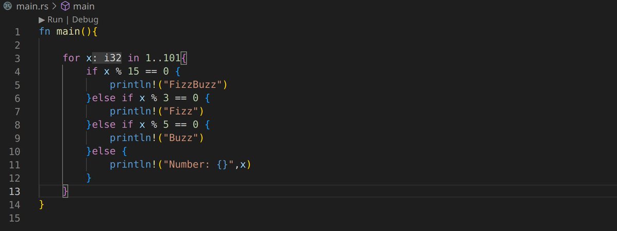 mychcoder's tweet image. Nailing the classic FizzBuzz challenge in #rustlang 😉

Baby steps but still good progress.

#100DaysOfCode 
#100daysofcodechallenge
