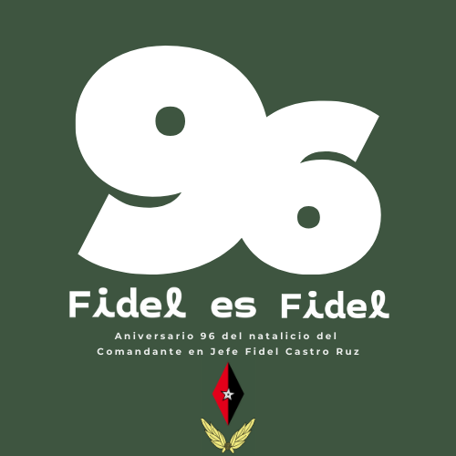 9⃣6⃣ aniversario del natalicio de nuestro #SiempreFidel. 
#FidelesFidel 
❤️🇨🇺✊

#RevolucionandoLaFEU #SomosFEU 

<a href="/DiazCanelB/">Miguel Díaz-Canel Bermúdez</a> <a href="/DrRobertoMOjeda/">Dr. Roberto Morales Ojeda</a> <a href="/Karli_SantanaR/">Karla Santana</a> @JorgeLuisPerd20 <a href="/centrofidel/">Centro Fidel Castro Ruz</a> <a href="/RPolancoF/">Rogelio Polanco Fuentes</a>