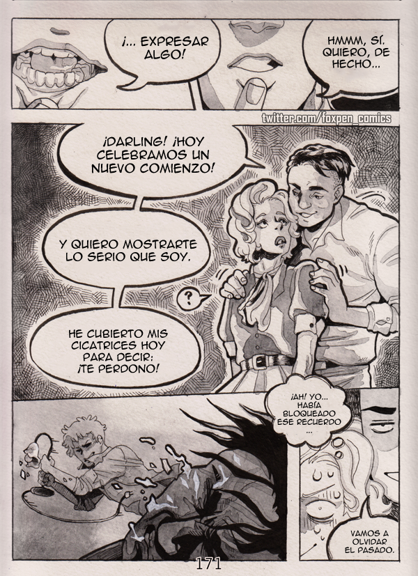 foxpenspanish's tweet photo. Honeymoon Cabin (página 171-174)

¡No olviden seguir y apoyar a Foxpen! https://t.co/sK8roO3Zj8