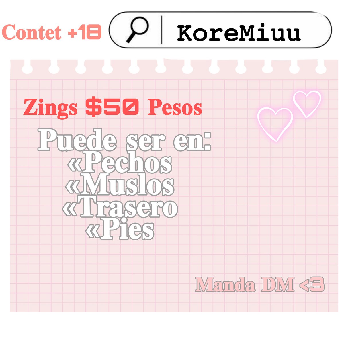 KoreMiuu's tweet photo. Venta de Zings super bonitos y baratos ❤️ Manda DM para que pidas el tuyo y forma de pago.
#ZINGS #zing  #섹트 #horny #dm #Latina #latinateen #nsfwtwt #slut #teen #섹시걸 #rt #onlyfans #onlyfansgirl #onlyfanslatinas https://t.co/3NLhVrX4sO