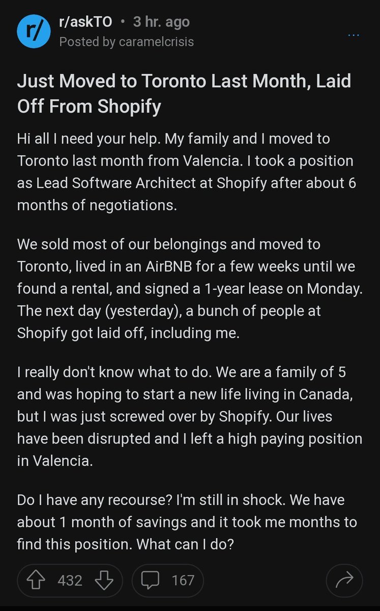 LivingPixelated's tweet photo. Have to say @Shopify really fucked many over with those layoffs. So many horror stories. https://t.co/JJsfCcs1h5