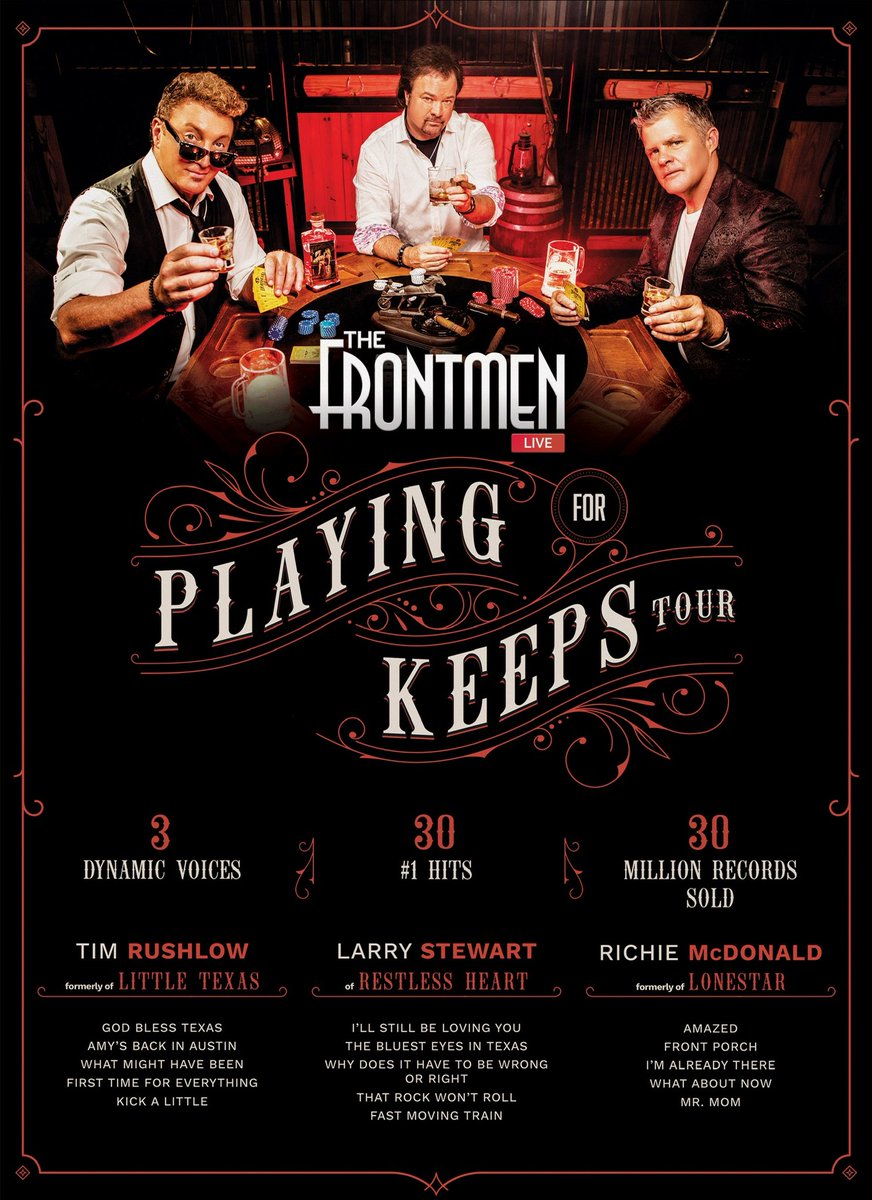 BanitaCrkHall's tweet photo. What do get when you mix Restless Heart, Lonestar, and Little Texas⁉️

That’s right❗️@TheFrontmenLive ‼️

Your favorite songs all in one night this SATURDAY NIGHT 🤠 
Last chance to win a pair of tickets to their show 🎫 

⭐️- RT this post 
⭐️- like this post 
⭐️- tag a friend https://t.co/AozLfD0bhJ