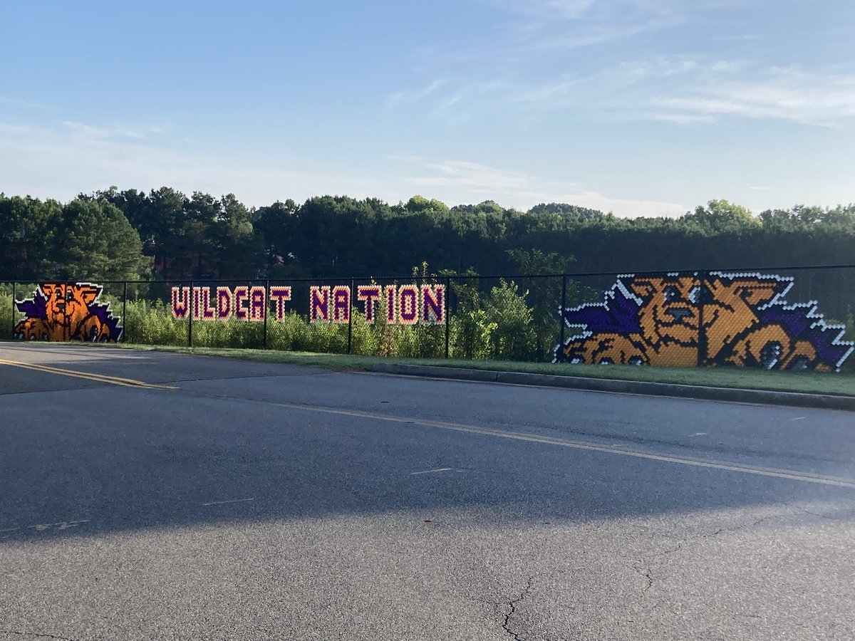 Thank you Creekview High School Beta Club students and Ms Shugart for devoting part of your summer to <a href="/MacedoniaElem/">Macedonia Wildcats</a> ! Our Wildcats will be so excited to see our decorated fences! <a href="/Prin_Santoro/">Mike Santoro</a> <a href="/CherokeeSchools/">Cherokee Co. Schools</a> #CCSDfam #TogetherWeROAR
