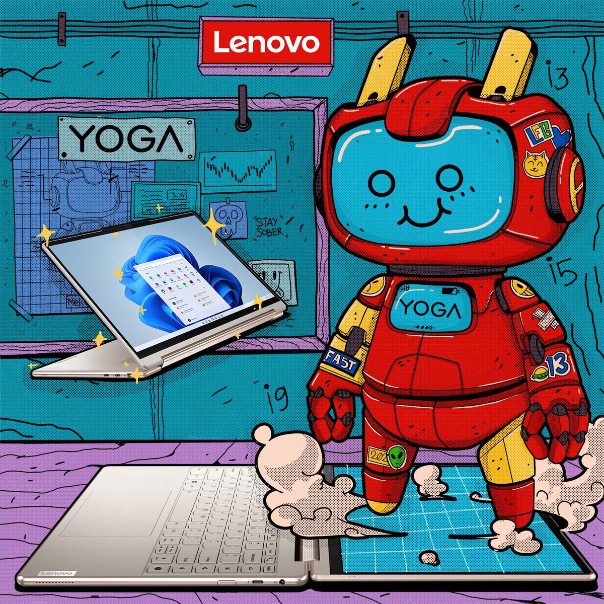 GM! 
This is my piece for Lenovo Meka Yoga Metaverse Exhibition.
"MekAwakening"
1/1
0,05 ETH

collect at :
opensea.io/assets/ETHEREU…
Special thanks to 

<a href="/Lenovo_ID/">Lenovo Indonesia</a> <a href="/idnft_/">IDNFT</a> 
#NFT #NFTCommunity
#LenovoYogaNFTCompetition #EnhanceEverythingWithLenovoYoga #LenovoID #IDNFT #Opensea