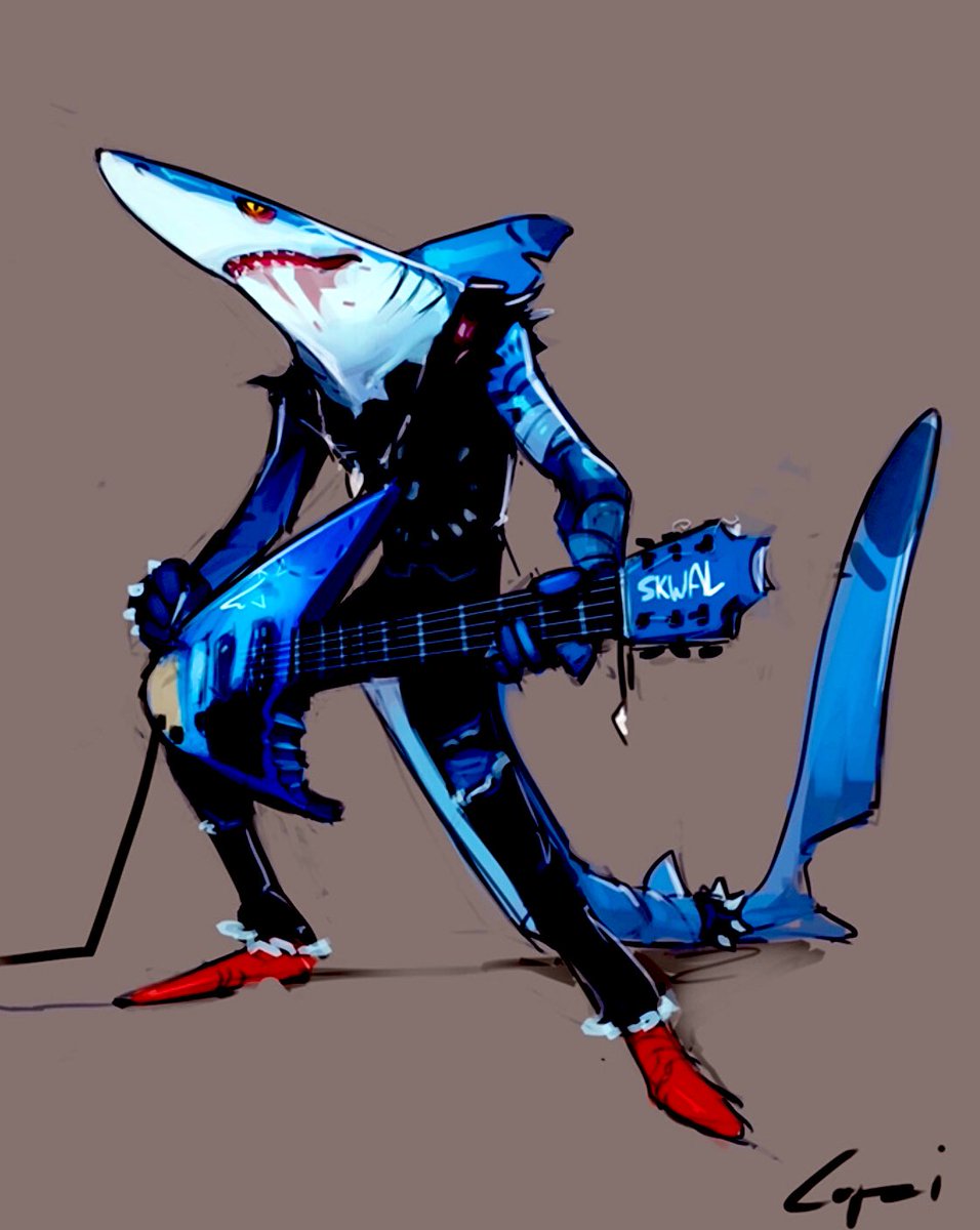 wendeeluvz's tweet photo. #SharkMetal ☠️💯🤘🏼 #SharkWeek 🦈 #Skwal 🎸 https://t.co/DpC7NIjPGF