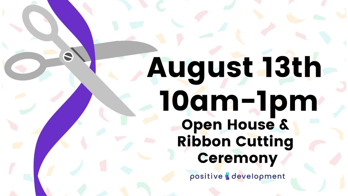 PositiveDev's tweet image. New blog post about our Open House &amp;amp; Ribbon Cutting Ceremony in Parsippany, New Jersey Aug 13th. Register now ~ a fun outing for the whole family where you'll play, tour or facilities, and learn about a new model of care in autism! bit.ly/3J9a05f #PureJoyInProgress