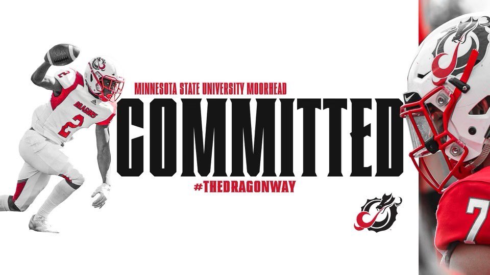 I am excited to announce my commitment to <a href="/MSUMDragons/">MSUM Dragons</a> go dragons !!! 🐲🐉 <a href="/CoachScott_88/">AJ Scott</a>  <a href="/LSHSCougarsFB/">Lakeville South Football</a>
