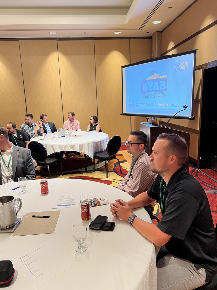 WeAreReMA's tweet photo. ISRI’s Best Young and Brightest #BYAB 2022 is officially underway! And this year it’s hosted by our Pacific Northwest Chapter in Tacoma, WA! Follow along as we share highlights from this gathering of 50 of the brightest young minds in the #recycling industry. https://t.co/lF2hQaNbI2