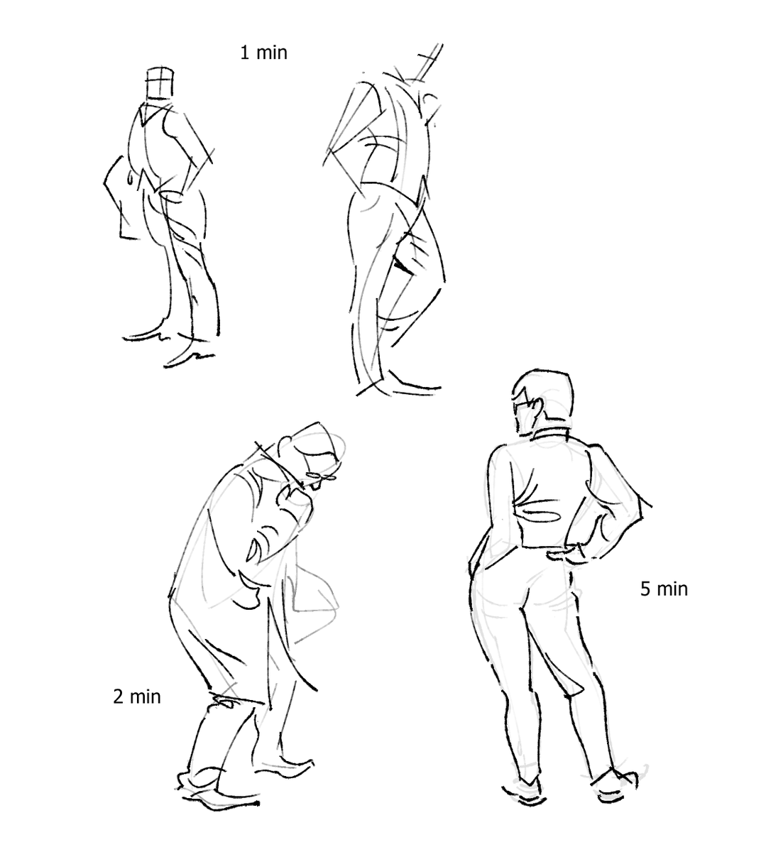 gesture drawings i just did that turned out nice 