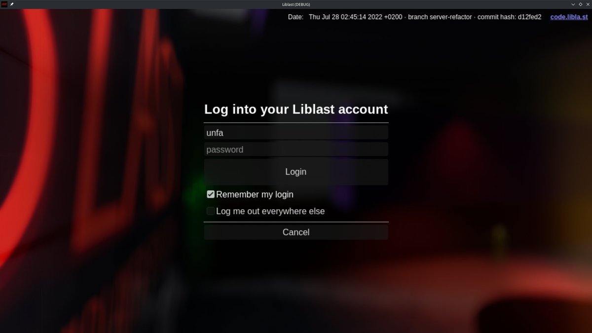 unfa's tweet image. Working on a new menu for #Liblast ( libla.st ) an open-source FPS game I'm making with a small team.

I've got a nice animated scene in the background, got some random AI players jumping around in there too.

I find this kind of work… mastodon.social/@unfa/10872224…