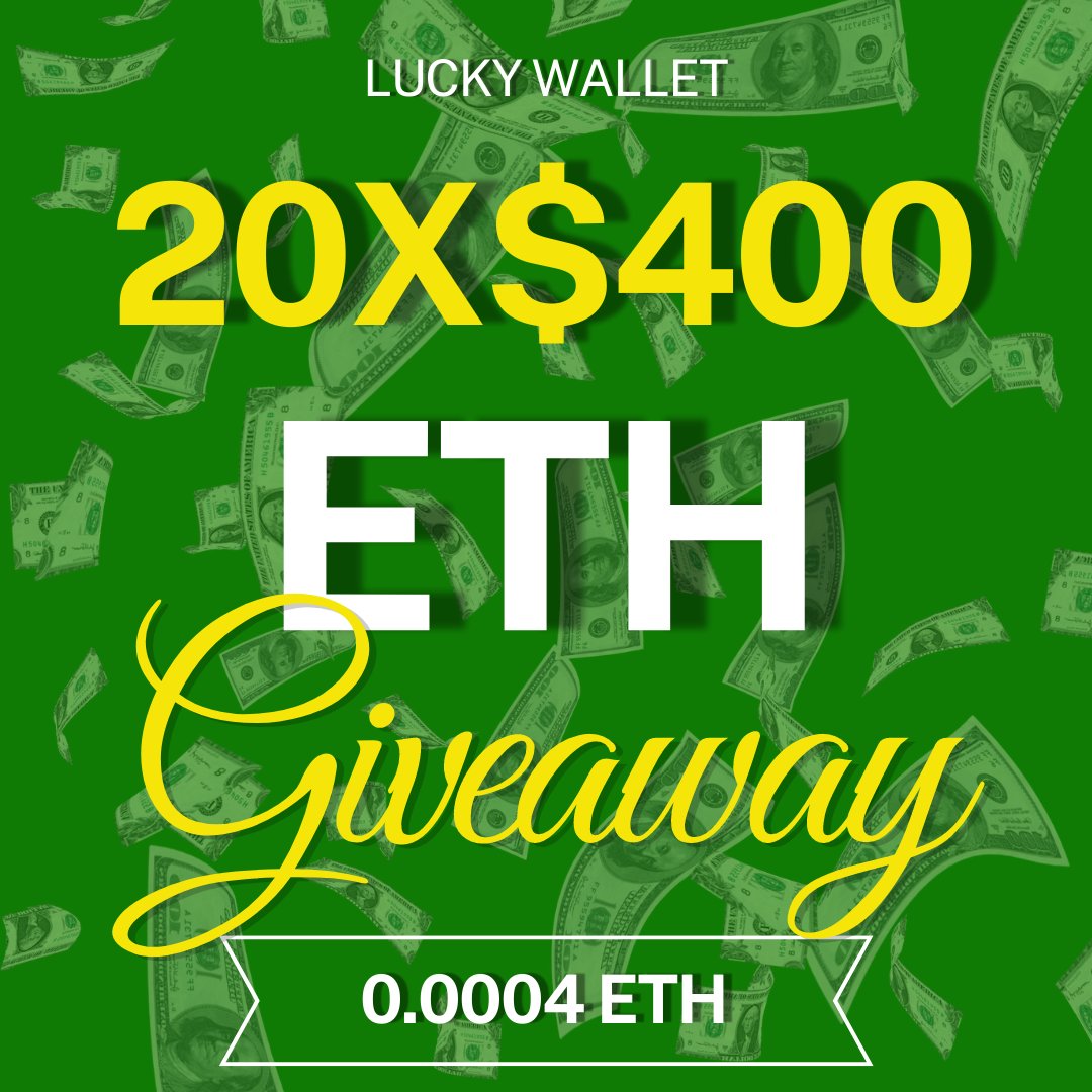 1uckyWallet's tweet photo. Maybe your wallet is the lucky one!?
BIG DRAWS ON 08/25/2022
BUY NOW FOR $0.60 AND GET $400
https://t.co/B16Kr2WsrD
#giveaways #giveaway #giveawaytime #GiveawayAlert   #NFT #NFTs #NFTGiveaway #NFTGiveaways #NFTdrop #Ethereum #ETH #CryptoGiveaway #NFTCommunity #cryptocurrency https://t.co/F7kRCloJY4