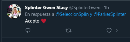 En virtud de la autoridad que me conceden las leyes del Estado de Ciudad Splinter, los declaro marido y mujer 💏