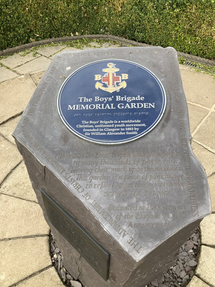 1stAshbourneBB's tweet photo. Captain visiting the BB memorial garden at the National Memorial Arboretum. It is in such a lovely prominent place behind the chapel building. #boysbrigade https://t.co/xs3o6lt5vF