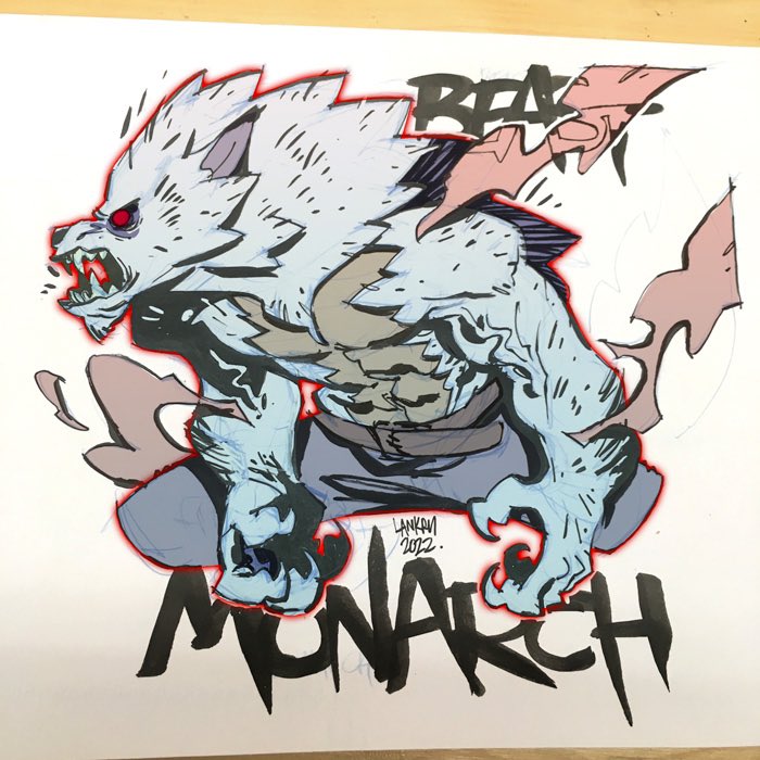Jon_Lankry's tweet photo. Petit dessin #BeastMonarch sur le thème [#SoloLeveling] pour @drinkndrawlyon 

Good bye Jang Seong-Rak, and Thanks ! https://t.co/kcynJP9vnq