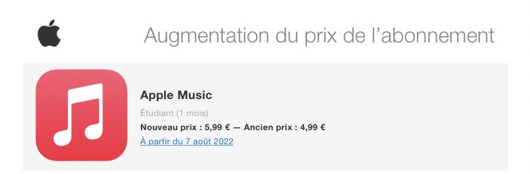Andyk_TM's tweet photo. Déjà que Apple Music c’est éclaté en + ils augmentent le prix ces batars https://t.co/RahAQXC140