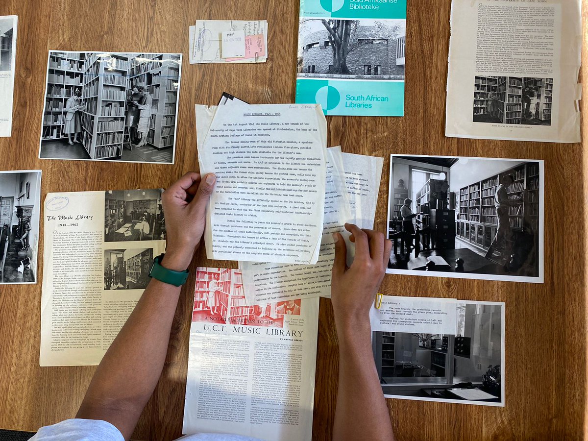 UCTMusicLib's tweet photo. Curious about music library and its history? Pop into the library and view our displays and so much more. #uctlib #MusicLibrary #uct #DidYouKnow #librarylife #libraries #librarians https://t.co/kHAMUEXrAx