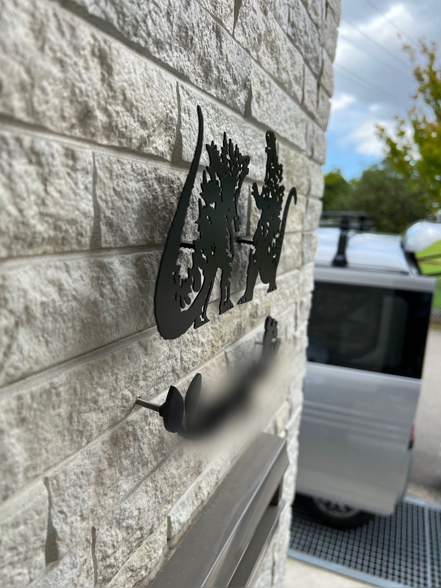 ブックエンドから表札に変身致しました😁✨ これがずっとしたかった