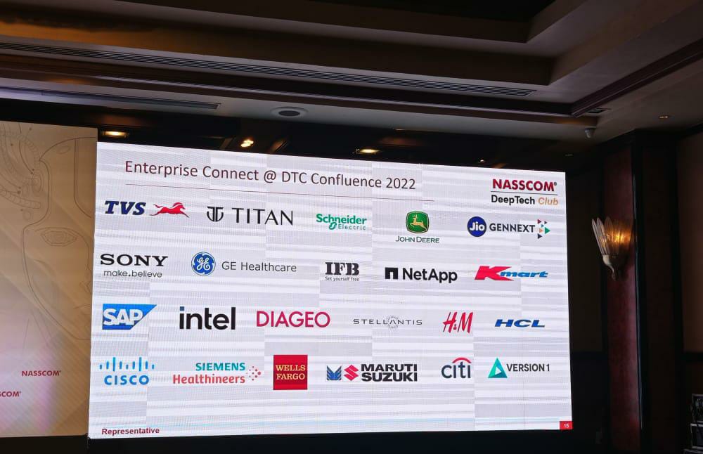 nasscomdeeptech's tweet photo. With up to 31 leading enterprises illuminating the event with their presence, NASSCOM DeepTech Confluence is set to reach the zenith of learning and networking.
#DeepTechConfluence2022 #DTCStartups #DTC2022 #DeepTech #DeepTechClub #DTC2022 #Startups #Mentors #NetworkingSession https://t.co/IGal7zDUOf
