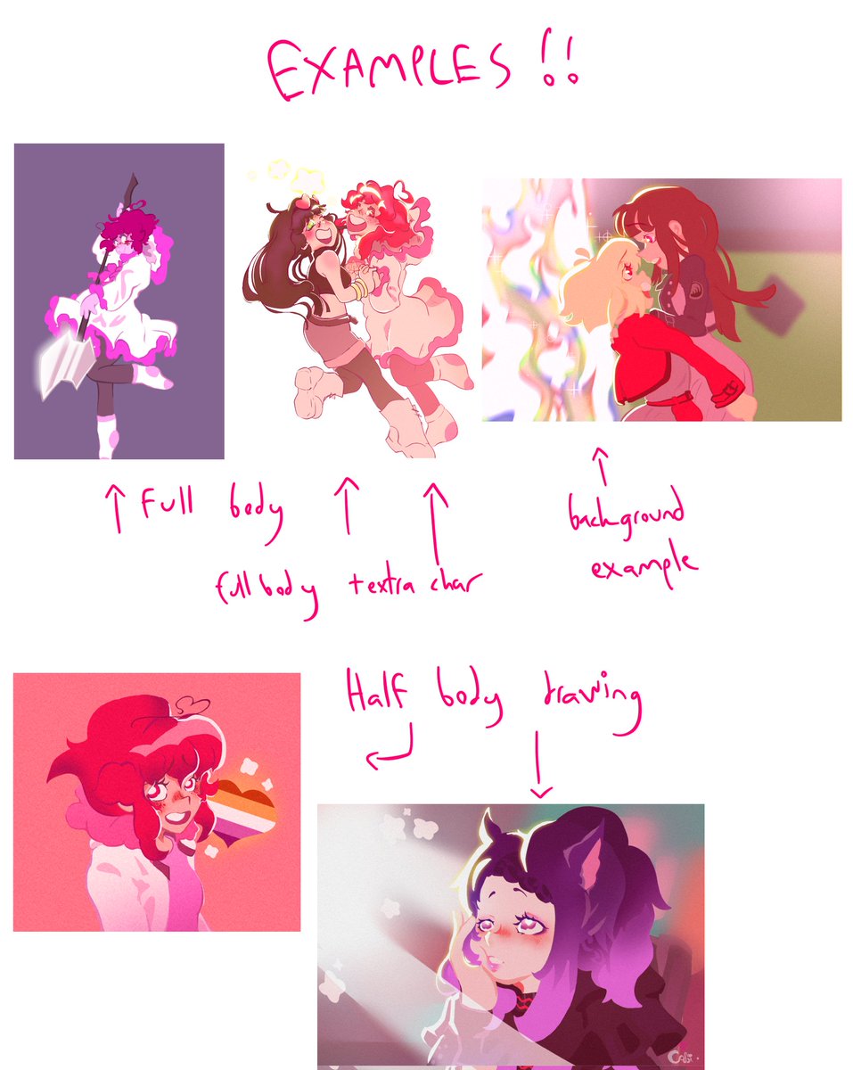 _c_a_b_i_'s tweet photo. Finally got around to officially doing commissions :> 💖 https://t.co/tcSCRFoaSD