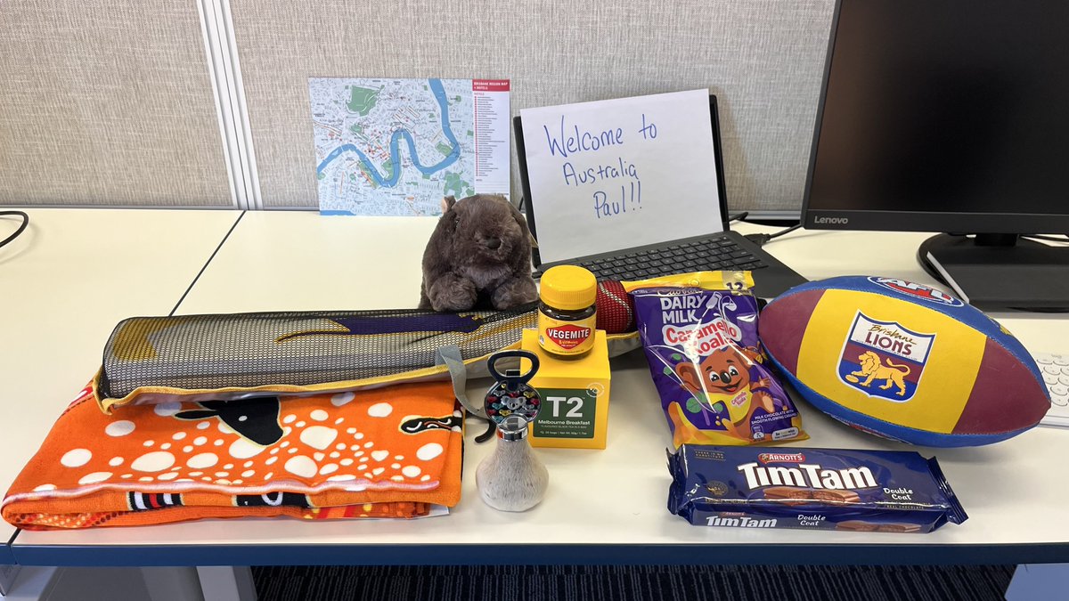 barhead's tweet photo. Aussie Aussie Aussie, Oi Oi Oi! Just a little surprise from our Brisbane team to welcome Paul MiΓ±ano, who's transferring from our Philippines team to Australia! Can you guess what's in the middle? π π¦π¦πΊ #beingBarhead #BarheadSolutions https://t.co/y54VE8umqv