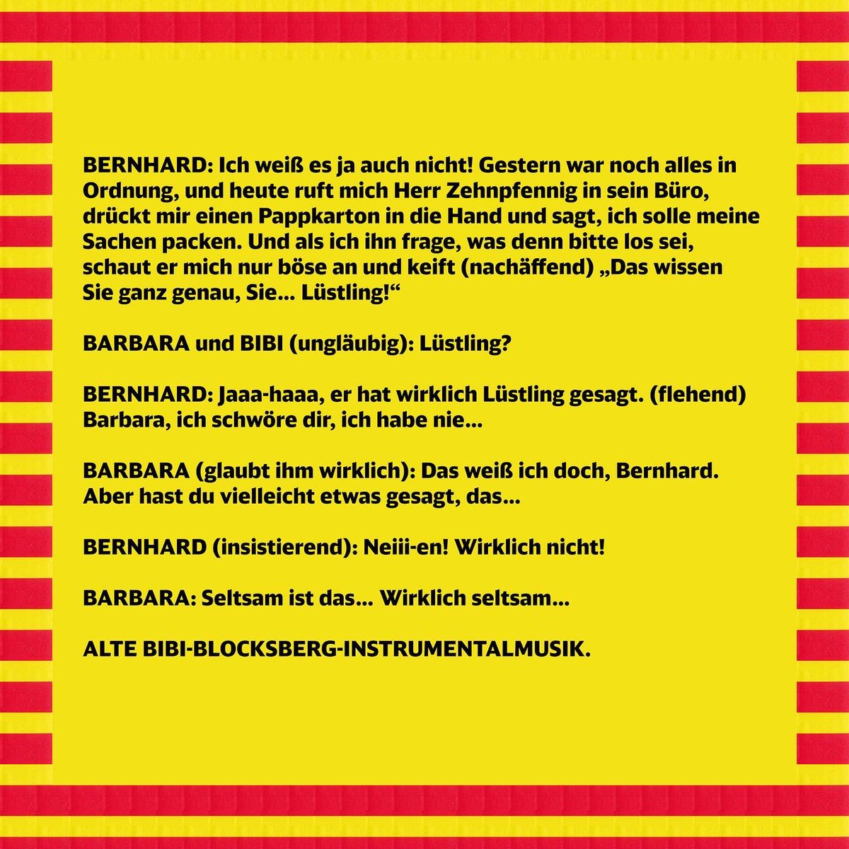TheMamahuhu's tweet photo. Szene 2! Ab jetzt täglich auf Insta & hier: Mein Fanhörspiel der Hörspielserie „Bibi Blocksberg“ für alle, die schon immer wissen wollten, was mit Bibis Bruder Boris *wirklich* passiert ist: https://t.co/MGmx6fEIMY…
#bibiblocksberg #borisblocksberg #hörspiel #fanfiction https://t.co/EwU0pZ8B29