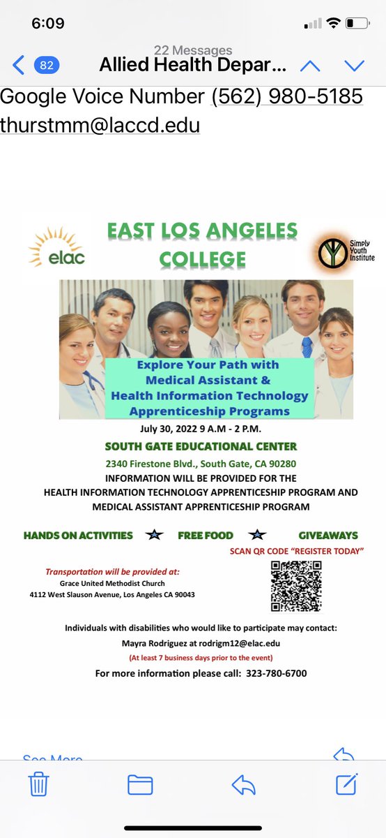 DeborahaCollier's tweet photo. Special event come find out about  a education opportunity toward a career in healthcare. https://t.co/OXkjUjogrc