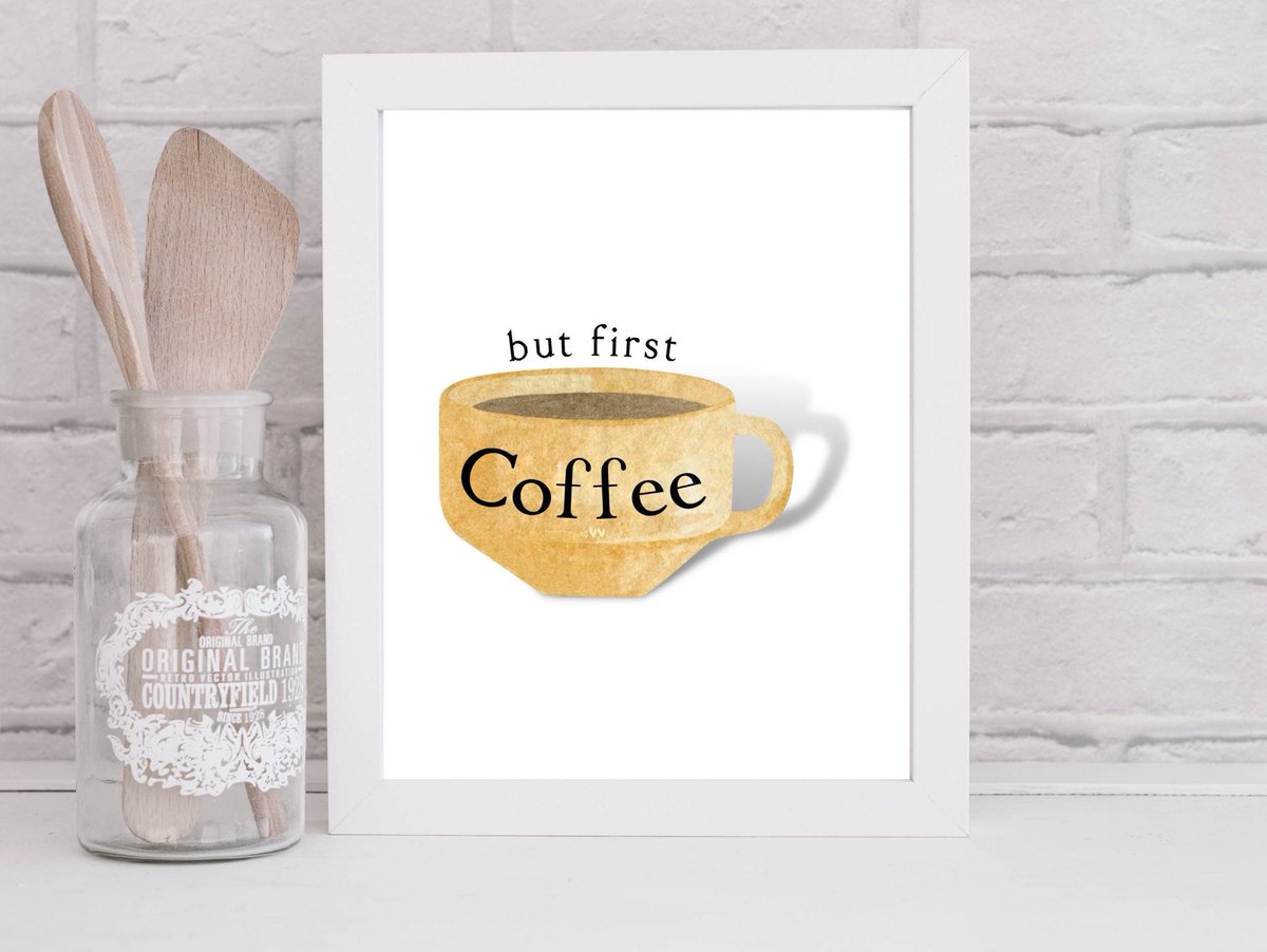 JPJHomePrints's tweet photo. Good morning #earlybiz - But First Coffee Art Print, Kitchen Wall Decor, Humorous Quote #kitchenprint #etsy #MHHSBD
https://t.co/vX2apNo9mR https://t.co/CcxZaBkm4l