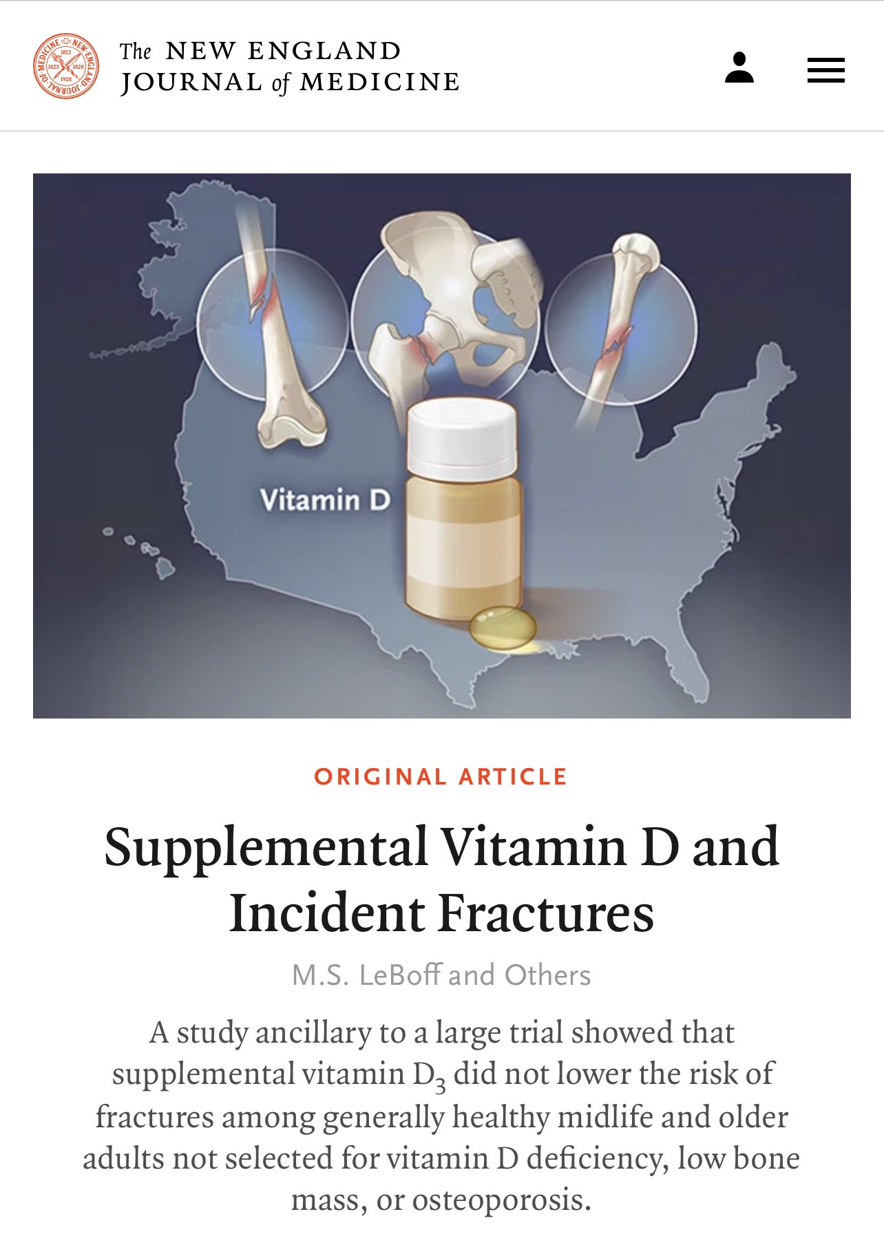 Supplemental Vitamin D And Incident Fractures In Midlife, 48 OFF