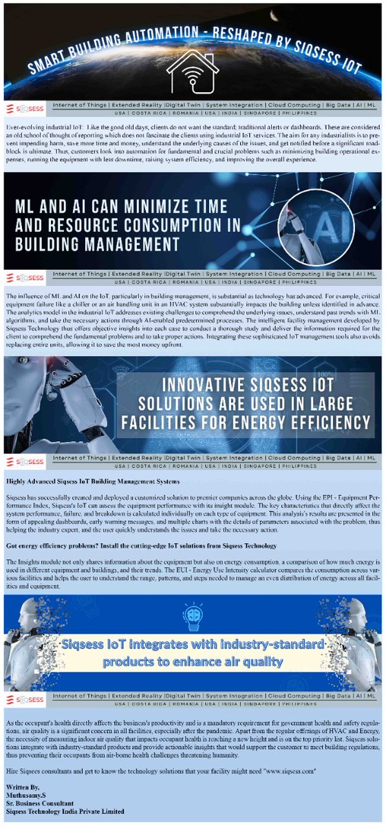 siqsess's tweet photo. #iot #ml #AI #buildingmanagement #FacilitiesMgmt #EnergyEfficiency https://t.co/HmBI6Aj1ru
