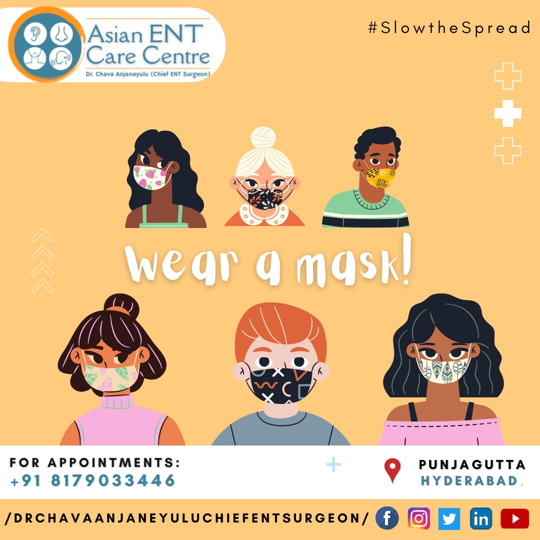 AsianEntCare's tweet photo. 👆#WearMask #StaySafe #SlowTheSpreadOfCovid  #MaintainSocialDistance #COVID19 #Omicron #socialdistancing #getvaccinatedtobeprotected #getvaccinatedandboosted 
📲+918179033446
👉https://t.co/hdLzARYku3
#ENTHospitalHyderabad #BestENTdoctorHyderabad #ENTspecialistHyderabad https://t.co/ohNBwwtNIl