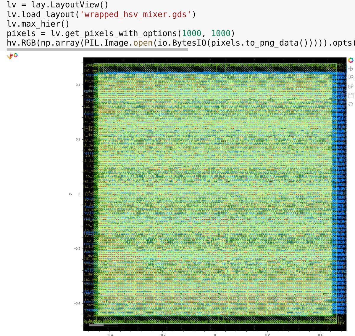 proppy's tweet photo. trying out bootleg #klayout `Qt-less` python package builds from @ProjectJupyter notebooks, 0.28 will bring interesting possibliities!
https://t.co/jHVGiy3vM6 https://t.co/UuoTkQiJz9