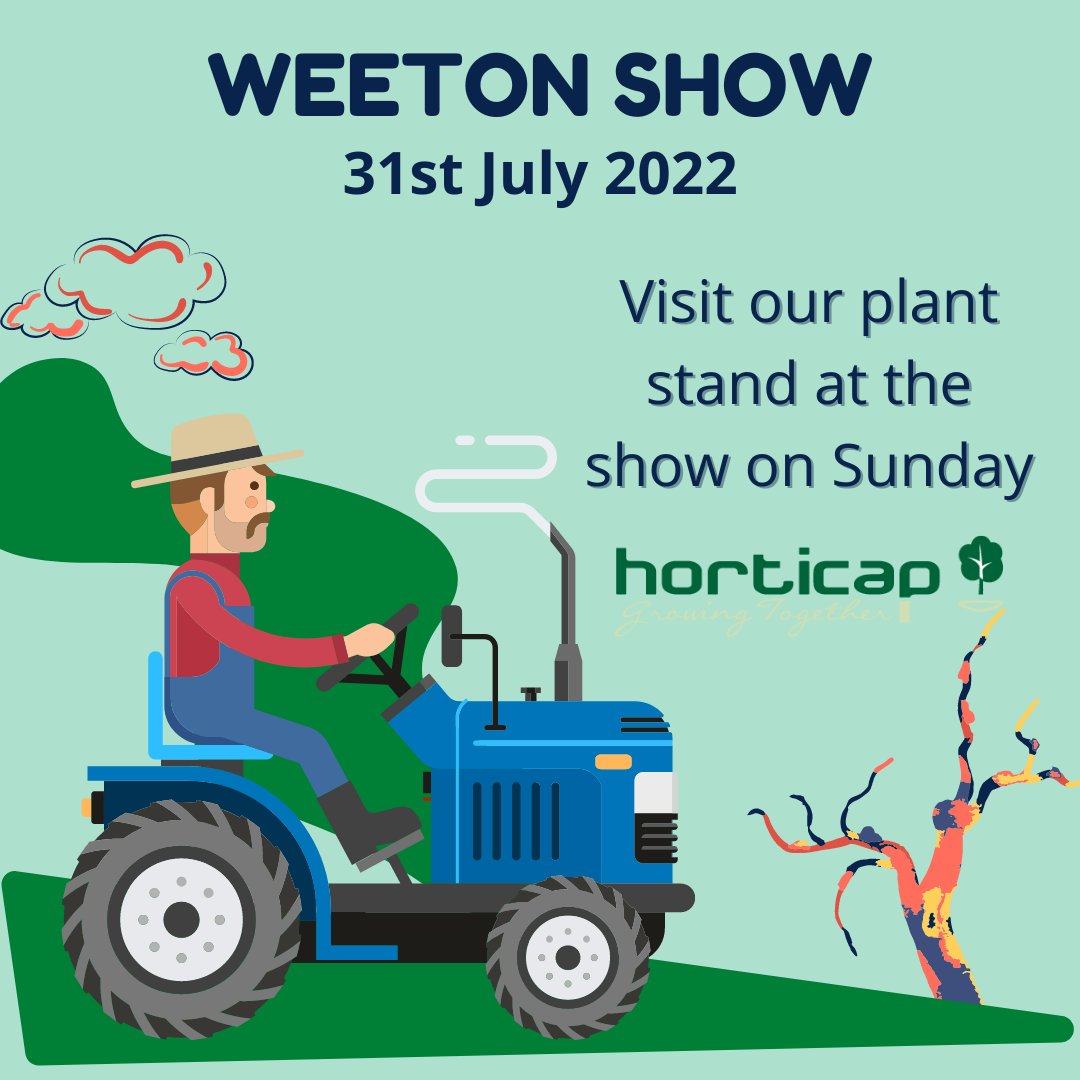 Horticap's tweet photo. This Sunday, it's Weeton Show @WeetonShowNews and our Phil will be there selling a lovely selection of Horticap's plants. It's always an enjoyable show and you can find out more and get your tickets at https://t.co/pVpe81g82I #charity #weetonshow #plantsales #horticulture https://t.co/EsK2ngsdWE
