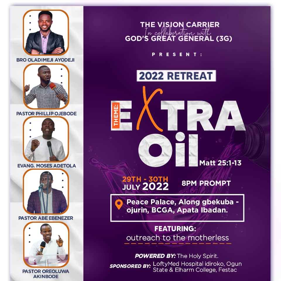 HaybeePraize01's tweet photo. You're invited to this program. Come as you are and receive from God.
Matthew  25:3 They that were foolish took their lamps, and took no oil with them:  25:4 But the wise took oil in their vessels with their lamps.
#Extraoil #bewise #Jesus #Heiscomingbacksoon #Getprepared https://t.co/k6UrEFu9nX