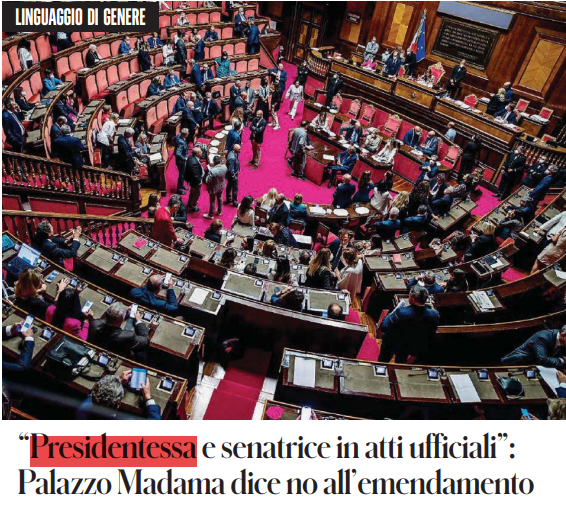 Ok la voglia di polemica ma:
 
LA Presidente, non Presidentessa

Sono ambigenere i nomi professionali uscenti in -ente e derivati dal participio presente dei verbi. A far variare il loro genere l’articolo che li precede

[il titolo sgrammaticato da Il Fatto] 
#linguaggioinclusivo