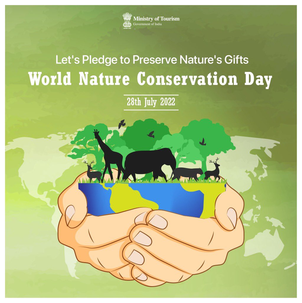 tourismgoi's tweet photo. This World Nature Conservation Day, let us take a step forward to save the diverse nature's reserves of the world for us and all the living species. 
 
#WorldNatureConservationDay #WorldnatuteConservationDay2022 https://t.co/oPKZBf4hdl