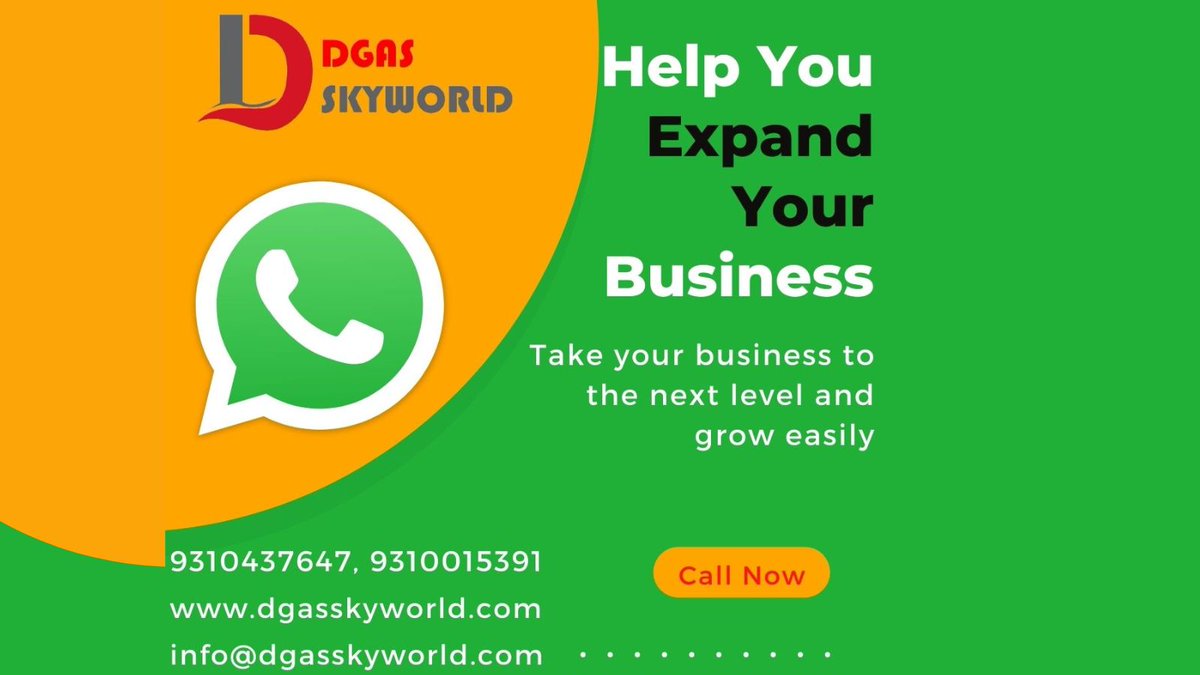 DgasLtd's tweet image. Now Grab New Clients for your Business growth on WhatsApp. Contact Us.
Call: 9310437647, 9310015391
Click Here: dgasskyworld.com
#SMS_Service    #Bulk_WhatsApp_SMS   #WhatsApp_SMS_Service   #WhatsApp_SMS