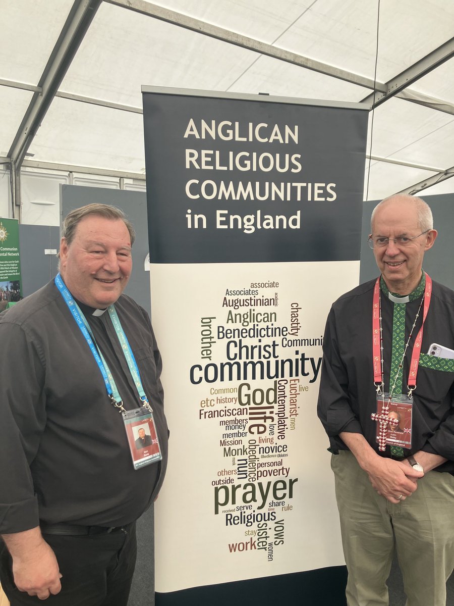 Our Founder, as Secretary of ARCiE is <a href="/LambethConf/">Lambeth Conference Official</a> , here he is is catching up with Archbishop Justin.