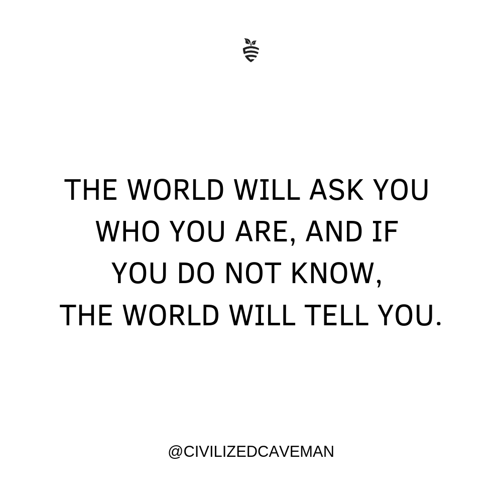 CoachSthembile_'s tweet photo. The world will never give you a good title if you don't know who you are.

The world to those who don't know who they are: #Unemployedgraduate
#Underprivileged
#Unskilled
#Impoverishedyouth
#Thelostgeneration
#3rdWorld

Know thyself before they define you. https://t.co/EyNpounhdY